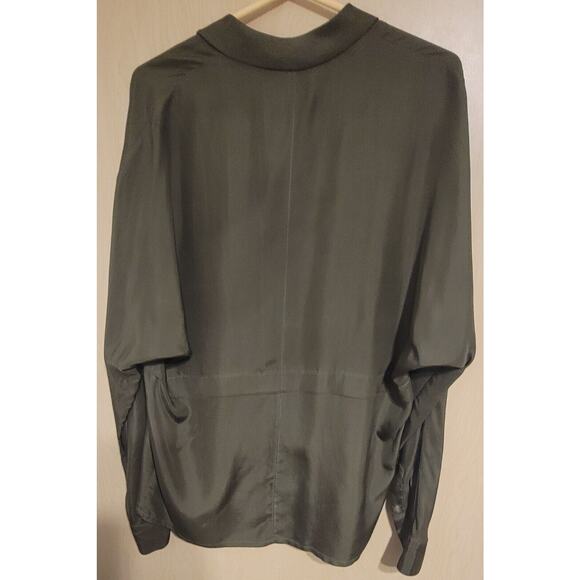 Sara Stugeon Vintage 100% Silk Tunic Blouse Shirt Size 2 - Picture 5 of 7